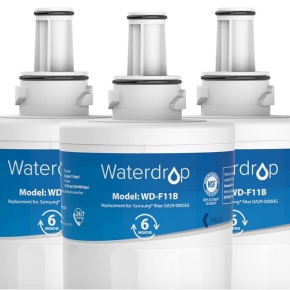 Three Refrigerator Filters Waterdrop WD-F118 Replacement for Samsung